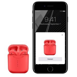 Red AirPods by air plus